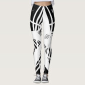 N-VII [BLK/WHT] LEGGINGS (Voorkant)