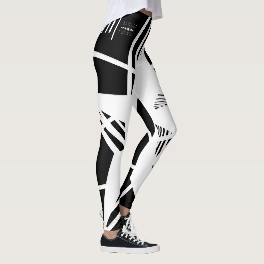 N-VII [BLK/WHT] LEGGINGS (Rechts)