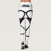 N-VII [WIT/ZWART] LEGGINGS (Achterkant)