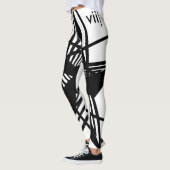 N-VII [WIT/ZWART] LEGGINGS (Links)