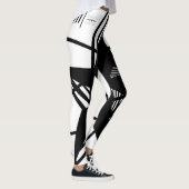 N-VII [WIT/ZWART] LEGGINGS (Rechts)