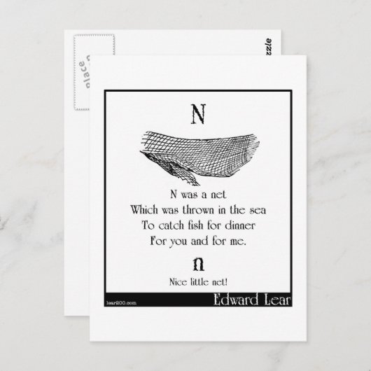 N was een net briefkaart (Voorkant / Achterkant)