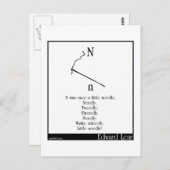 N was ooit een kleine naald briefkaart (Voorkant / Achterkant)