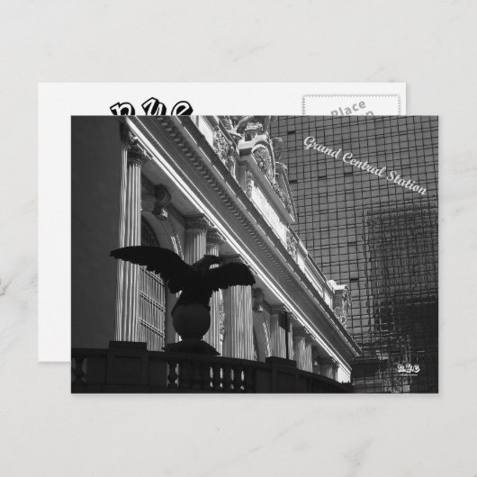 N.Y.E. Grand Central Station Briefkaart (Voorkant / Achterkant)