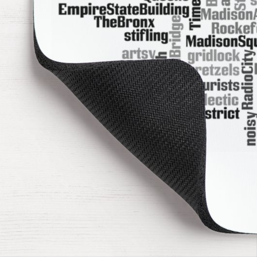 N.Y.E. Kies een woord Muismat (Hoek)