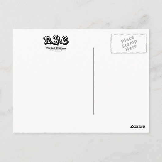 N.Y.E Lady Liberty Briefkaart (Achterkant)