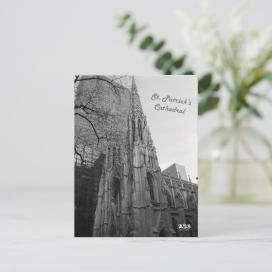 N.Y.E. St. Patrick's Cathedral Briefkaart (Staand voorkant)