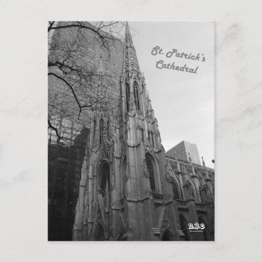 N.Y.E. St. Patrick's Cathedral Briefkaart (Voorkant)