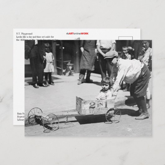 N.Y. Playground Briefkaart (Voorkant / Achterkant)