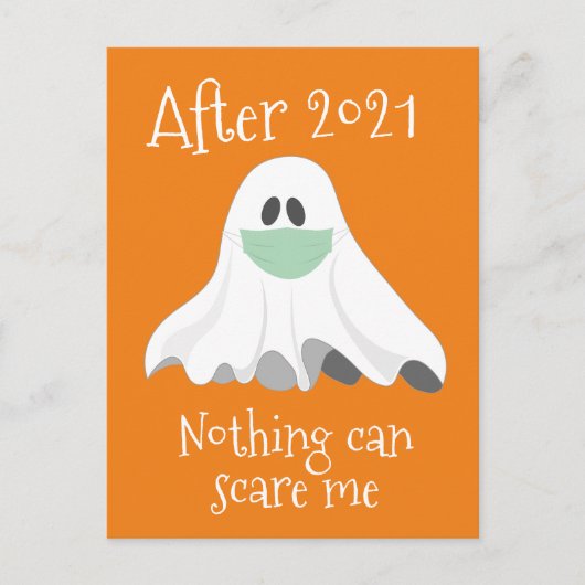 Na 2021 kan niets me Ghost Briefkaart schelen (Voorkant)