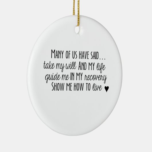 NA 3rd Step Prayer Ornament (Rechts)