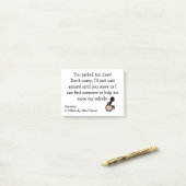 Na afloop te dicht geparkeerd. post-it® notes (Op bureau)