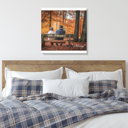 Na al deze tijd... altijd canvas afdruk (Insitu (Slaapkamer))