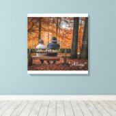 Na al deze tijd... altijd canvas afdruk (Insitu (Houten vloer))