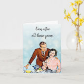 Na al die jaren Jubileum Kaart (Gele Bloem)