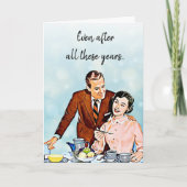 Na al die jaren retro Valentijnsdag Kaart (Voorkant)