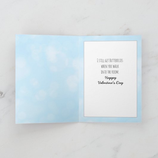 Na al die jaren retro Valentijnsdag Kaart (Binnen)