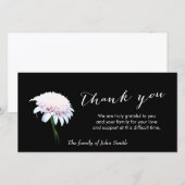 Na begrafenis White Daisy Memorial Bedankkaart (Voorkant / Achterkant)