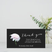 Na begrafenis White Daisy Memorial Bedankkaart (Staand voorkant)