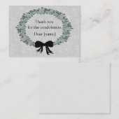 Na begrafenisdank notitiekaartje (Voorkant / Achterkant)