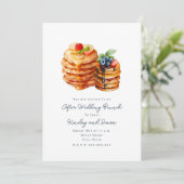 Na bruiloft brunch kaart (Staand voorkant)