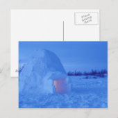 NA, Canada, Manitoba, Churchill. Arctische igloo Briefkaart (Voorkant / Achterkant)