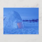 NA, Canada, Manitoba, Churchill. Arctische igloo Briefkaart (Voorkant)