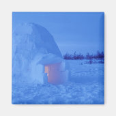 NA, Canada, Manitoba, Churchill. Arctische igloo Magneet (Voorkant)