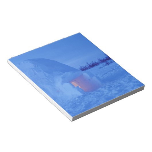 NA, Canada, Manitoba, Churchill. Arctische igloo Notitieblok (Schuin)