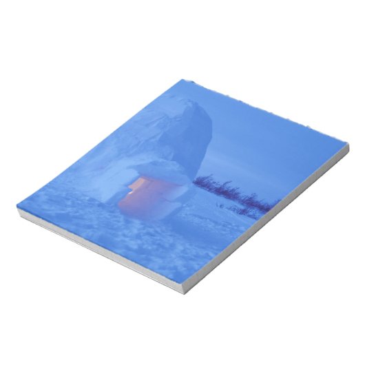 NA, Canada, Manitoba, Churchill. Arctische igloo Notitieblok (Linkerzijde)