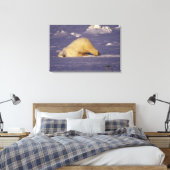 NA, Canada, Manitoba, Churchill, Polair beer Canvas Afdruk (Insitu (Slaapkamer))