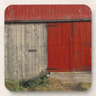 NA, Canada, New Brunswick, Shepody. Rode schuur Onderzetter