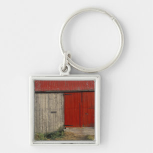 NA, Canada, New Brunswick, Shepody. Rode schuur Sleutelhanger