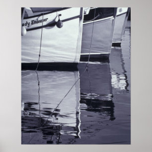 NA, Canada, Nova Scotia, Digby. Vissende boten; Poster