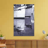 NA, Canada, Nova Scotia, Digby. Vissersboten; Canvas Afdruk (Insitu (Woonkamer))