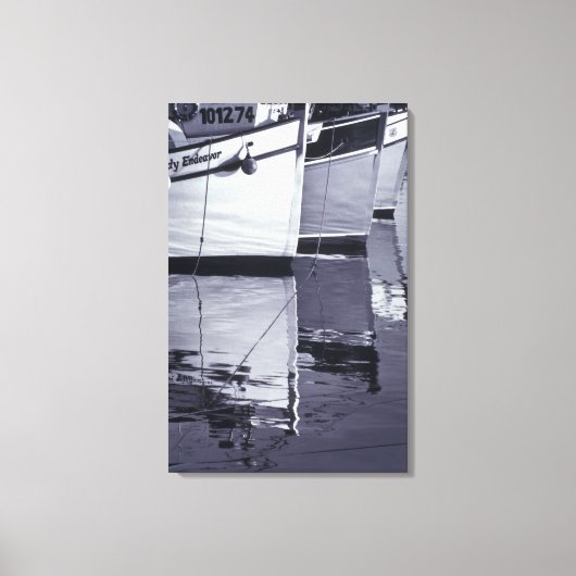 NA, Canada, Nova Scotia, Digby. Vissersboten; Canvas Afdruk (Voorkant)