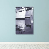 NA, Canada, Nova Scotia, Digby. Vissersboten; Canvas Afdruk (Insitu (Houten vloer))