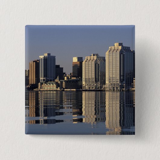 NA, Canada, Nova Scotia, Halifax. Halifax Vierkante Button 5,1 Cm (Voorkant)