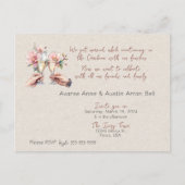 Na ceremonie bruiloft uitnodiging Briefkaart (Voorkant)