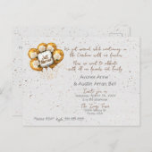 Na ceremonie bruiloft uitnodiging Briefkaart (Voorkant / Achterkant)