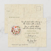 Na ceremonie bruiloft uitnodiging Briefkaart (Voorkant / Achterkant)