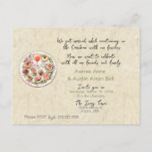 Na ceremonie bruiloft uitnodiging Briefkaart (Voorkant)