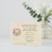 Na ceremonie bruiloft uitnodiging Briefkaart (Staand voorkant)