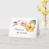 Na chirurgie denken aan je bloemen kaart (Gele Bloem)