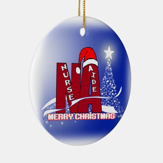 NA CHRISTMAS ORNAMENT SANTA NURSE AIDE (Rechts)