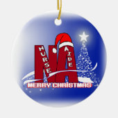 NA CHRISTMAS ORNAMENT SANTA NURSE AIDE (Voorkant)