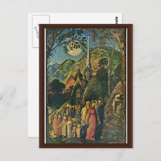 Na de avonddienst door Palmer Samuel Briefkaart (Voorkant / Achterkant)