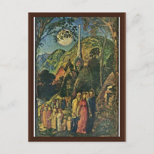 Na de avonddienst door Palmer Samuel Briefkaart (Voorkant)