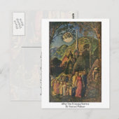 Na de avonddienst door Samuel Palmer Briefkaart (Voorkant / Achterkant)