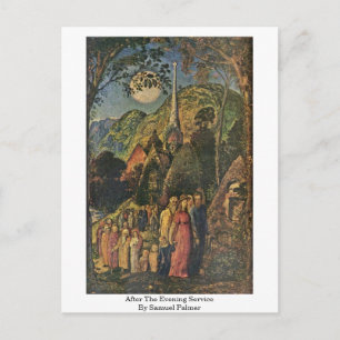 Na de avonddienst door Samuel Palmer Briefkaart